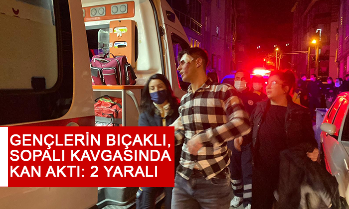 Gençlerin bıçaklı, sopalı kavga1
