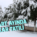 Mart ayında kar tatili1