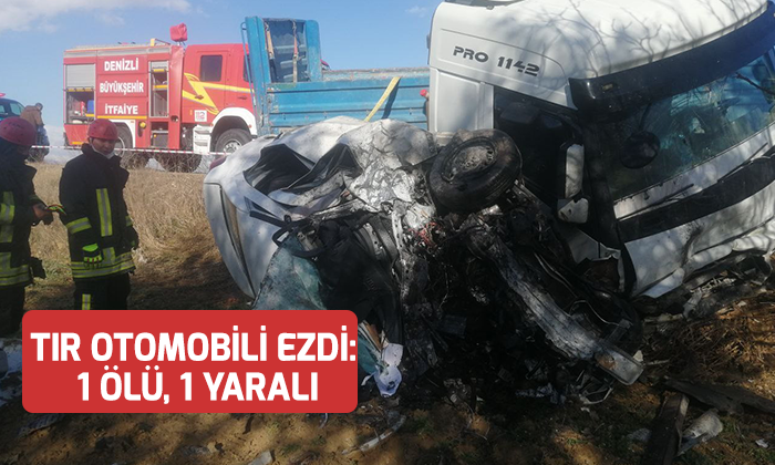 denizlide kaza 1 ölü, 1 yaralı