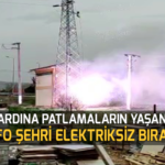 trafo şehri elektriksiz bıraktı
