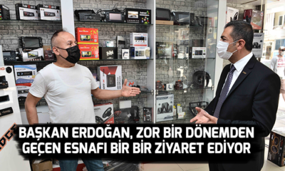 Başkan Erdoğan, zor bir dönemden geçen esnafı bir bir ziyaret ediyor