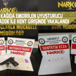 Kağıda emdirilen uyuşturucu madde ile kent girişinde yakalandı