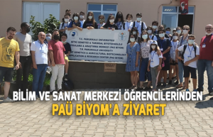 Bilim ve Sanat Merkezi Öğrencilerinden PAÜ BİYOM’a Ziyaret