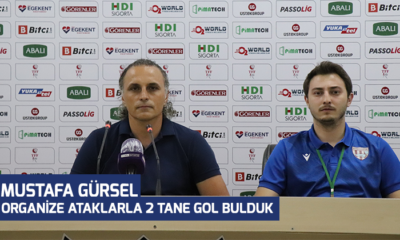 Mustafa Gürsel: “Organize ataklarla 2 tane gol bulduk”