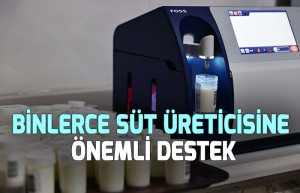 Binlerce süt üreticisine öemli destek