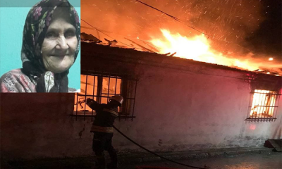 Yaşlı kadın yangında hayatını kaybetti