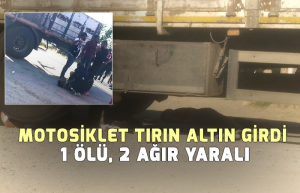 Motosiklet tırın altın girdi