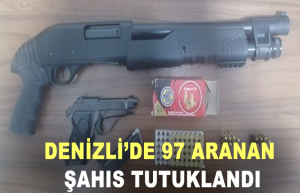 Denizli’de 97 aranan şahıs tutuklandı