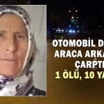 Otomobil duran araca arkadan çarptı