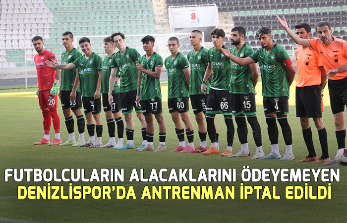 Futbolcuların alacaklarını ödeyemeyen Denizlispor