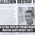 Yorumu beğenmeyen muhtar adayı dehşet saçtı