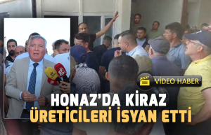 Honaz’da kiraz üreticileri isyan etti