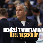 Denizli taraftarına özel teşekkür