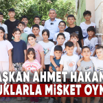 Başkan Ahmet Hakan Çocuklarla Misket Oynadı