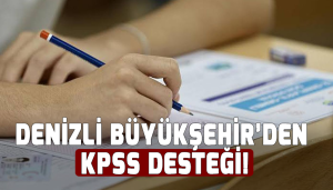 Denizli Büyükşehir’den KPSS Ücret Desteği