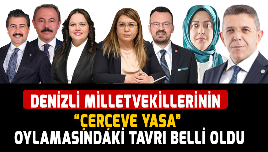 Denizli Vekillerinin Çerçeve Yasa Tercihleri