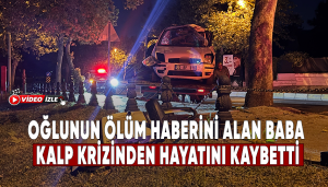 Oğlunun ölüm haberini alan baba hayatını kaybetti