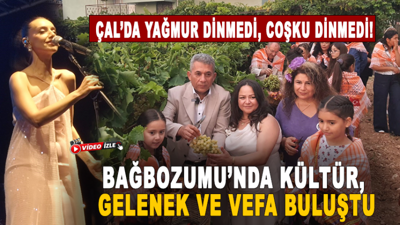 Çal’da Yağmura Rağmen Büyük Coşku!