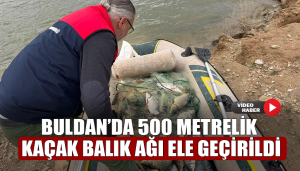 Buldan’da 500 Metrelik Kaçak Balık Ağı Ele Geçirildi