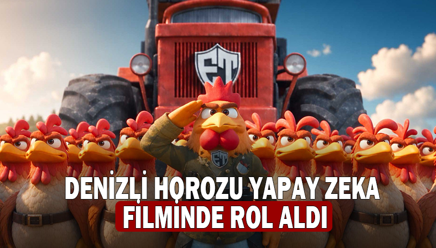 Denizli Horozu Yapay Zeka Filminde Rol Aldı