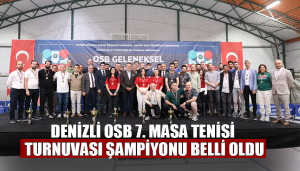 Denizli OSB Masa Tenisi Turnuvası Şampiyonu Belli Oldu